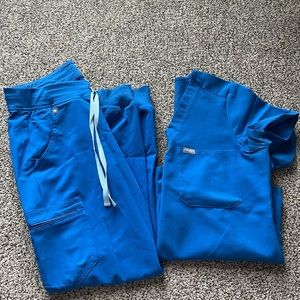 Figs Scrubs in Royal Blue